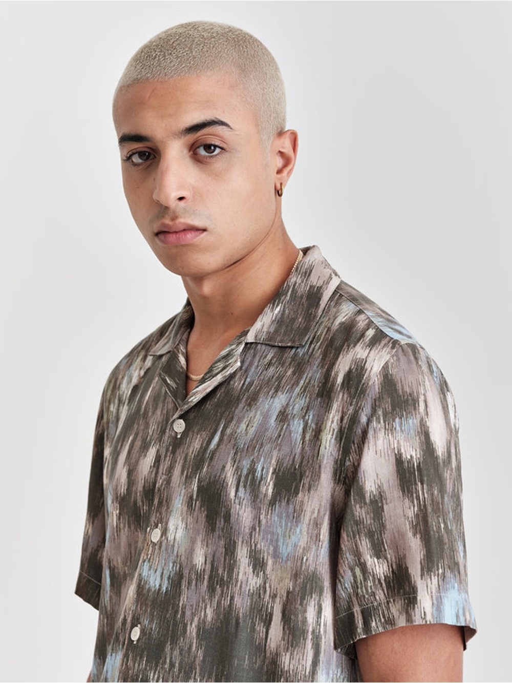 Wax London Didcot Watercolour Floral Shirt - size XXL